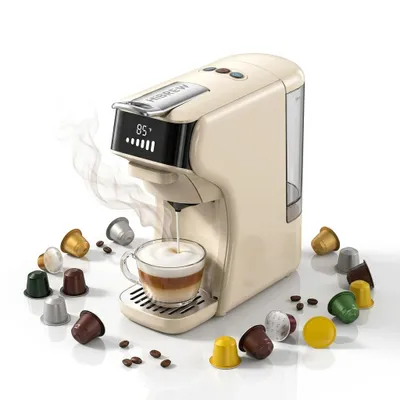 Produktbild von Druckbrüh-Kaffeemaschine H1B 6-in-1 Filterkaffeemaschine 20 Bar Edelstahlfilter, Espresso-Extraktion, 40s Schnelles Aufheizen