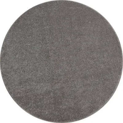Produktbild von Ayyildiz Moderne Designer-Teppiche Beige 160 cm rund Moderner, kurzfloriger Wohnzimmerteppich, einfarbig gesprenkeltes