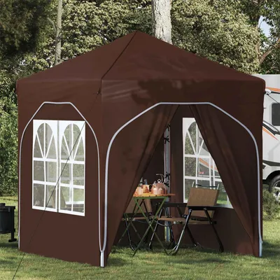 Produktbild von PUEAZU Pop-up Partyzelt 192 x 192 x 245 cm Braun - Pavillons & Partyzelte &27057