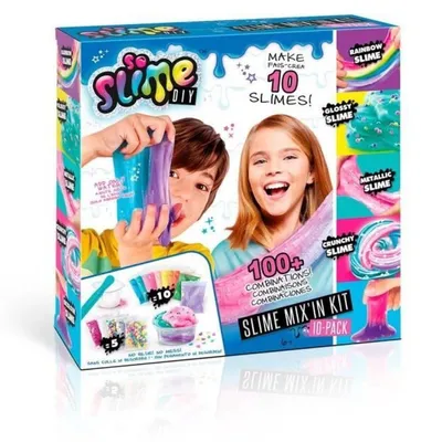 Produktbild von Slime – Mix'in Kit – 10er-Packung Slimes für Kinder ab 6 Jahren – Mehrfarbig