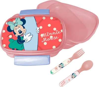 Immagine prodotto di Cestino per il pranzo Disney Minnie + set di posate