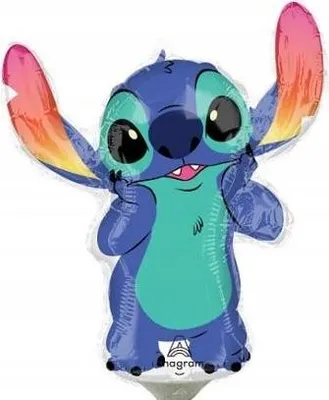 Image de Stitch petit ballon en plastique 25 cm x 20 cm -