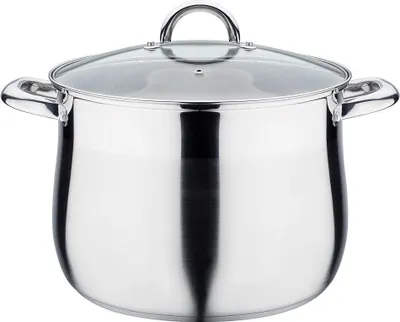 Immagine prodotto di Pentola GSW jumbo 26 cm con coperchio in vetro, 989862, acciaio inox, circa 11,0 L