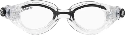 Produktbild von Cressi seit 1946 - Flash Compact Goggles - Kompakte Schwimmbrille mit Separaten Gläsern, fürs Schwimmen Pool Triathlon Anti Beschlag_Kratzer_UV - Transparent/Schwarz_Klare Gläser_Einheitsgröße