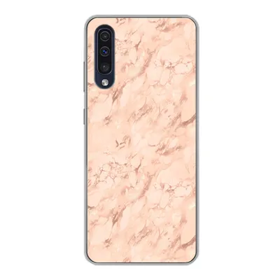 Produktbild von MuchoWow® Handyhülle Schutzhülle Hülle für Samsung Galaxy A30s Marmor - Roségold - Muster - Luxus Silikon Softcase Handy Hülle - Karteninhaber