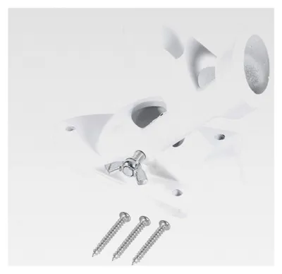Produktbild von Wandhalterung für Fahnenmast aus Aluminiumlegierung in Weiß