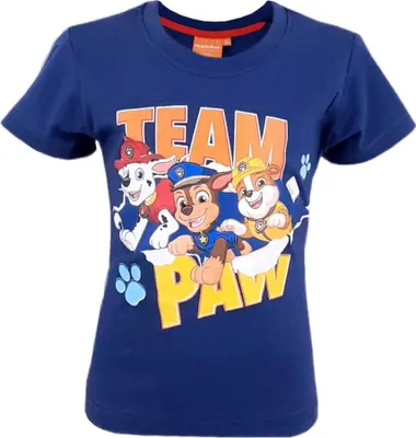 Produktbild von Paw Patrol Team Chase Marshall T-Shirt Blau – Dunkelblau / 98
