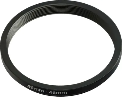 Produktbild von vhbw Step-Down-Ring Adapter 49 mm auf 46 mm für Kamera Objektiv - Filteradapter Metall