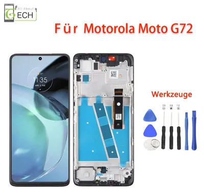 Produktbild von Original Motorola Moto G72 XT2255 LCD Display mit Rahmen Touchscreen Bildschirm
