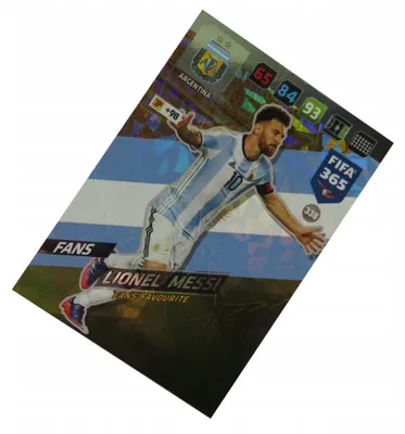 Image de Panini Fifa 365 2018 Fans’ Favourite Card 338 Lionel Messi Argentina