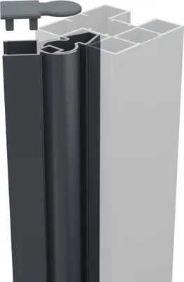 Produktbild von Fiberdeck Boston Alu Eckprofil variabel für Pfosten L-200cm RAL7016