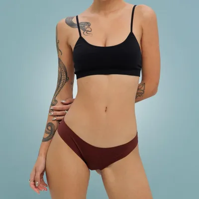 Image de Weekiss Seamless culotte menstruelle, culotte de regle flux abondant coton, Taille: XXL (44); Remises sur volume: sans; Couleur: Rouge
