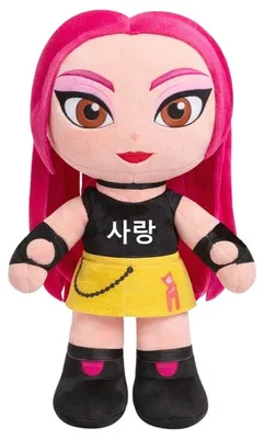 Image de Peluche KPop, couleur fuchsia, 80 cm