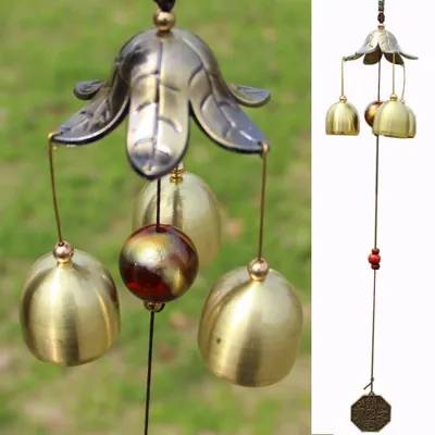 Produktbild von Metall Windspiel Klangspiel Klangröhren Windharfe Garten Haus Feng Shui Deko