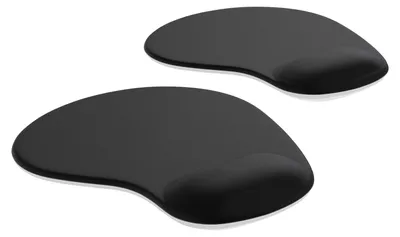 Image de CSL Tapis de souris, lot de 2 avec repose-poignets ergonomique, gel confort Office Tapis de souris