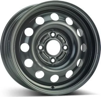 Productafbeelding van 14-inch stalen velg ALCAR, 14" x 6", 4x108 steek, ET41, 63.30mm naafdmaat, zwarte velg
