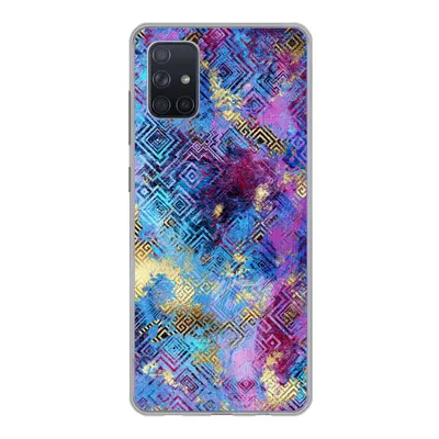 Produktbild von MuchoWow® Handyhülle Schutzhülle Hülle für Samsung Galaxy A71 Marmor - Farbe - Geometrische Formen Silikon Softcase Handy Hülle - Kartenbesitzer