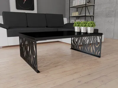 Image de Table basse DORLIP 2 – noir mat / noir brillant