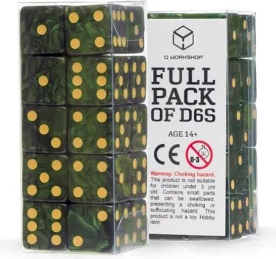 Obrázok produktu pre Q Workshop Würfel Set Full Pack D6 Grün (20)