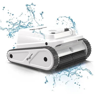 Immagine prodotto di Robot per piscina - Robot per la pulizia della piscina - Pulitore automatico per piscine - Pulitore per piscine - Bianco