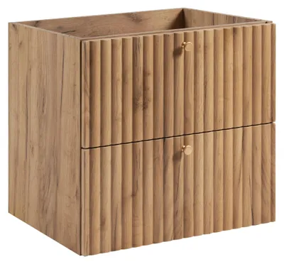 Immagine prodotto di Mobile sospeso da bagno con foro per lavabo, 60 cm, finitura "Eiche Craft Gold"