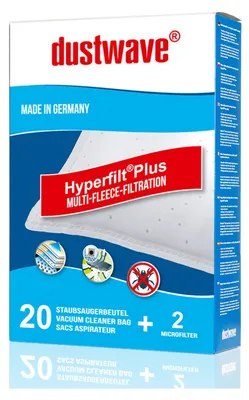 Produktbild von 20 Staubsaugerbeutel | Staubbeutel passend für Miele-Staubsauger: S 250, S 251, S 251i, S 310, S 312, S381, S 4 Ecoline, S 4210, S 4221, S 5 Ecoline, S 512 u.v.a. von dustwave® - Germany