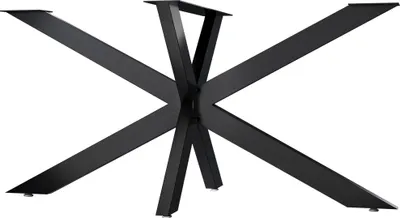 Produktbild von CLP Tischbeine Hardwick aus Stahl in Sternform Höhe 71 cm industrial schwarz Größe 150x78x71 cm Größe 150x78x71 cm