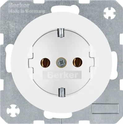 Produktbild von Hager 47432089, Typ F, Weiß, Kunststoff, Thermoplast, 250 V, 16 A, 50 - 60