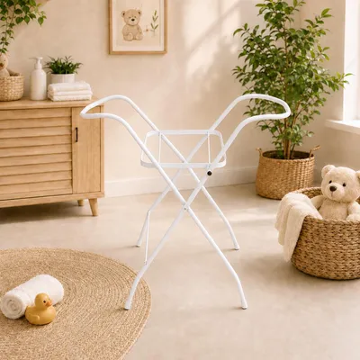 Produktbild von Best For Kids Universal-Babybadewannenständer 84 cm | Babybadewanne mit Ständer und ohne Ablagefläche | Babybadewannenhalter mit stabilen Klappfüßen, KI-generiertes Bild
