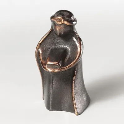 Produktbild von Krippenfigur König, kniend 7 cm Bronze
