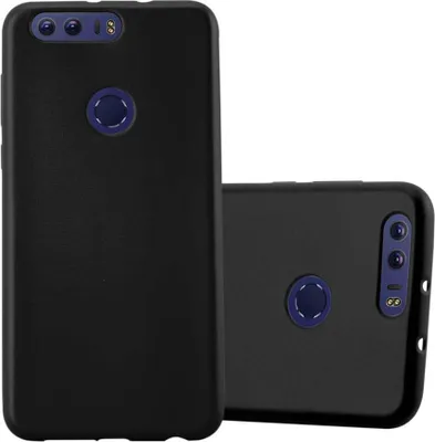 Produktbild von Cadorabo Schutzhülle für Honor 8 / 8 PREMIUM Hülle in Schwarz Handyhülle TPU Silikon Etui Cover Case