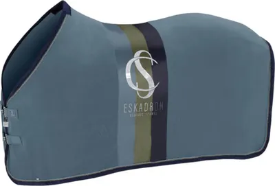 Produktbild von Eskadron Abschwitzdecke Fleece Stripe steel blue Classic Sports 25 F/S, Größe:L