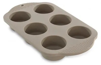 Produktbild von BergHOFF 1101858, Muffin-Backform, Rund, Beige, Silikon, 325 mm, 190 mm