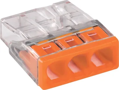 Produktbild von WAGO Wagoklemme 3x0,5-2,5qmm orange