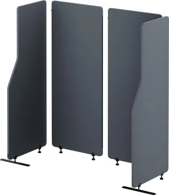 Zdjęcie produktu dla Akustyczna ścianka działowa Izolacja akustyczna pomieszczeń biurowych Ekran Jan Nowak Carbon Fog 240/145 cm