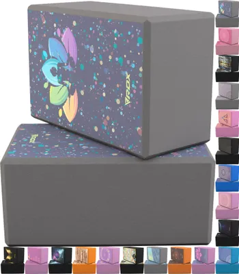 Produktbild von RDX Yoga-Block, rutschfester, hochdichter EVA-Schaum, griffige Oberfläche für Stabilitäts- und Krafttraining (23 x 15 x 9,8 cm)