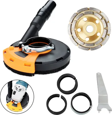 Obrázok produktu pre Jopassy odsávacia kapota diamantová brúsna miska 125 mm vrátane pre uhlovú brúsku na betón