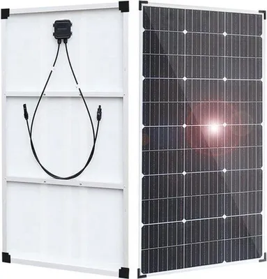 Zdjęcie produktu dla Panel solarny – lekki – moc 100 W – rama aluminiowa – do łodzi i do użytku podczas kempingu