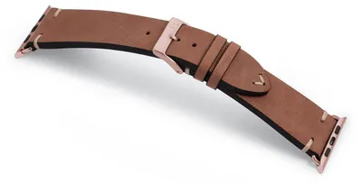 Produktbild von MANUFAKTURWERK Armband UHLENHORST, kompatibel mit Apple Watch 1-9, SE, Braun