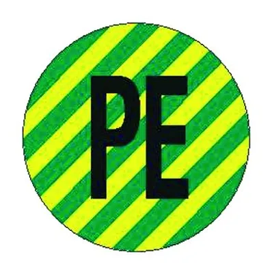 Produktbild von PROTEC.class 05102135 Prüfplaketten und Warnschil PLKZPE (20 Stk.) Schutzleiterkennzeichnung