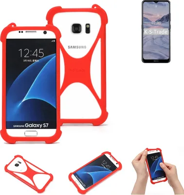 Produktbild von K-S-Trade Handy-Hülle kompatibel mit Nokia 2.4 Schutz-Hülle Bumper Silikon Schutz Hülle Cover Case Silikoncase Silikonbumper TPU Softcase