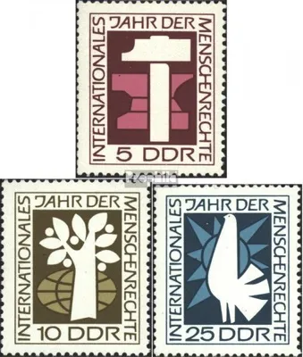 Produktbild von Briefmarken DDR 1968 Mi 1368-1370 (kompl.Ausgabe) postfrisch Internationales Jahr der Menschenrechte