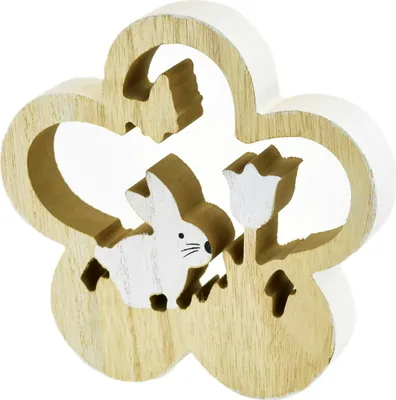 Produktbild von Blume mit Hase 14 cm