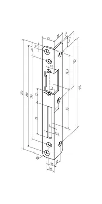 Immagine prodotto di Incontro angolare di sicurezza 069 S.3mm VA ma DIN R ASSA ABLOY