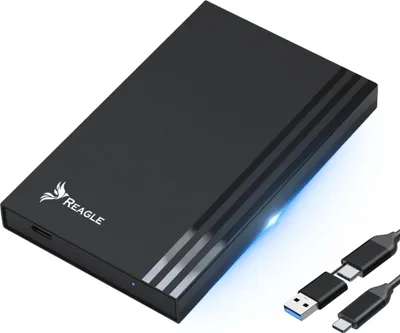 Produktbild von Reagle 2,5-Zoll-Ssd/Hdd-Gehäuse – Sata-Laufwerksschacht Mit Usb-C 3.2-Schnittstelle (5 Gbit/S), Unterstützt Trim Und Uasp