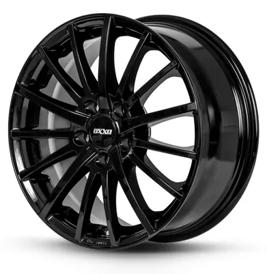 Produktbild von 15 Zoll Alufelge OXXO Best Black 15"x6.50" 5x100 PCD ET43 57.1mm Felge Schwarz