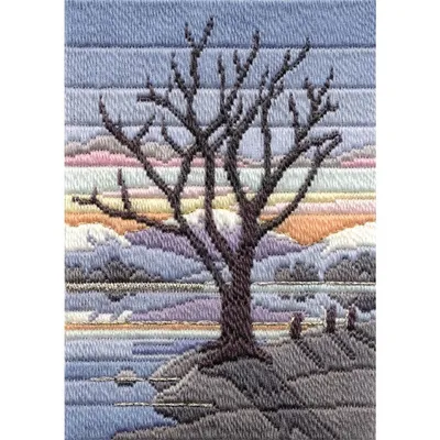 Produktbild von Bothy Threads Kreuzstich-Set "Seasons - Winter Evening", 24x17 cm, Artikelnummer dw14mls16, Kreuzstich-Muster