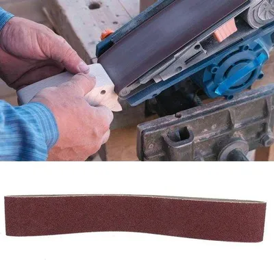 Obrázok produktu pre Brúsne pásy z oxidu hlinitého, rozmer 680 mm x 50 mm, balenie po 10 kusoch, vhodné na brúsenie dreva, kovu a plastu