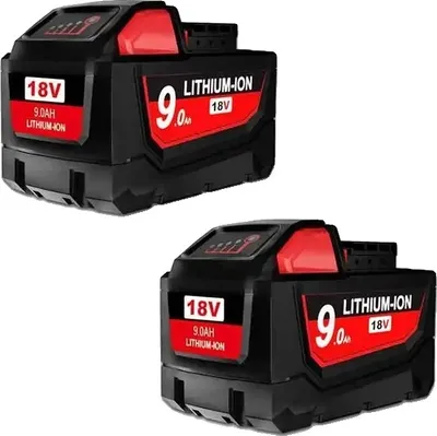 Produktbild von Akumulátor Milwaukee 18V, vysoká kapacita 90/60Ah, kompatibilní s nářadím M18, balení 2 ks 9,0Ah