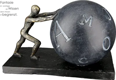 Produktbild von Casablanca by Gilde Dekofigur Skulptur Buchstütze Pushing  H. 15,5 cm,37351